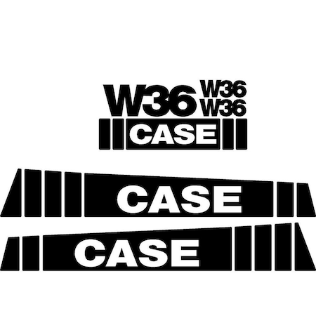 Aftermarket New Fits Case Wheel Loader W36 Decal Set CASEW36DECALSET